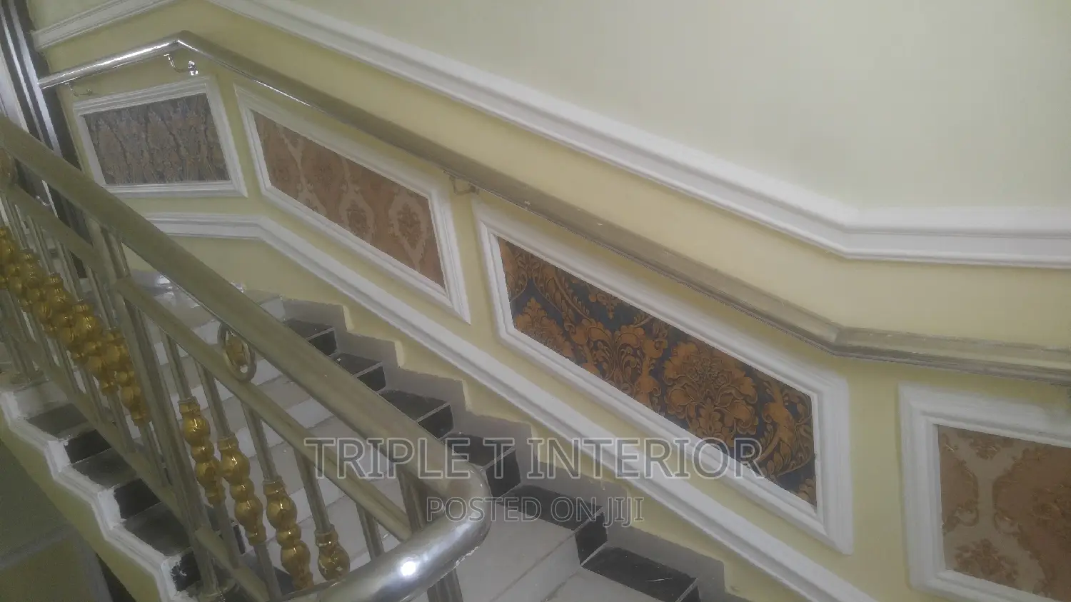 Installation of 3d Wallpanel, Wallpaper, Screeding