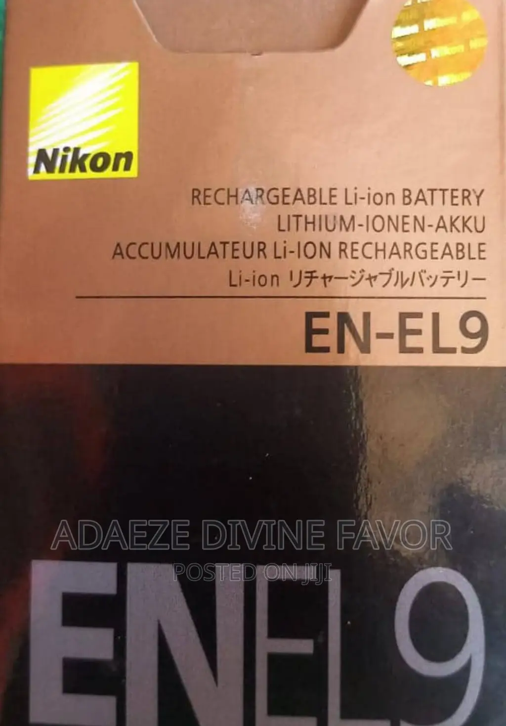 New Nikon enEl9 Rechargeable LiIon Battery in Ikeja Accessories