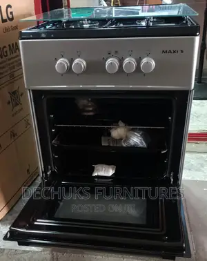 Brand New Maxi 60/60cm Standing Gas Cooker With Oven,Silver