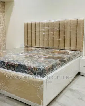 Padded Bed Frame With the 1 Bedside Drawer