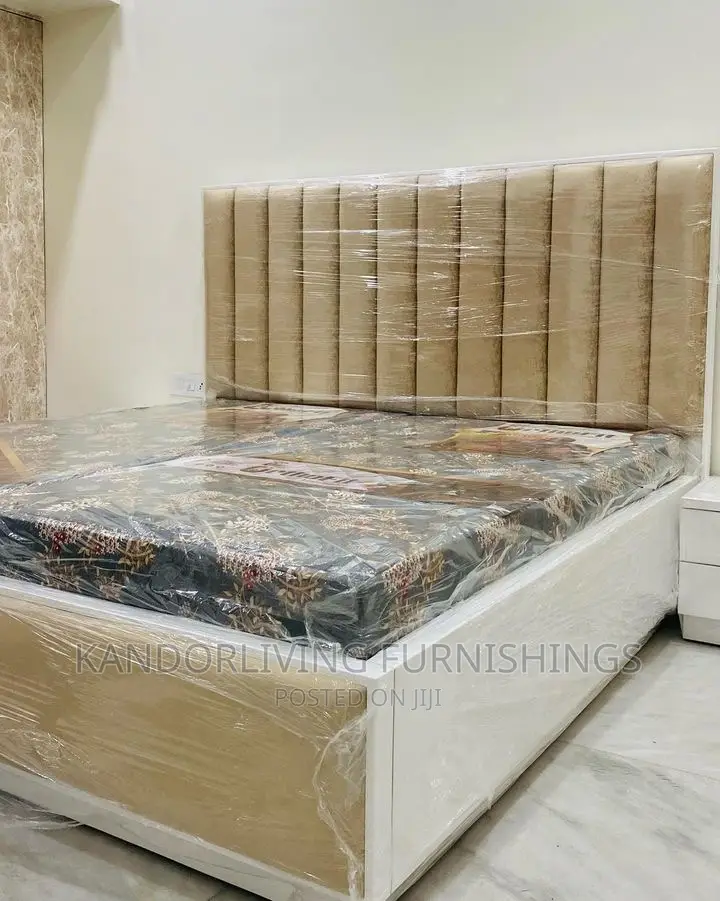 Padded Bed Frame With the 1 Bedside Drawer