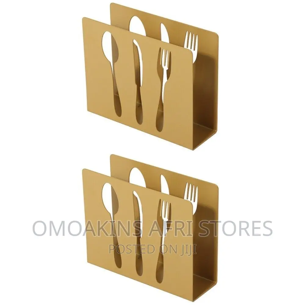 Stainless Gold Serviette Holder