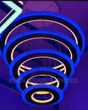 New Luxury L E D Ring Dropping Chandelier Light