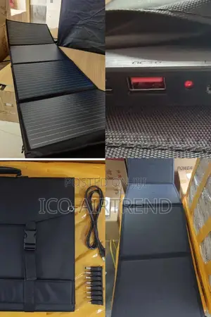 100W Portable Camping Solar Panel Output Usbx2 5V, DC12V~18V