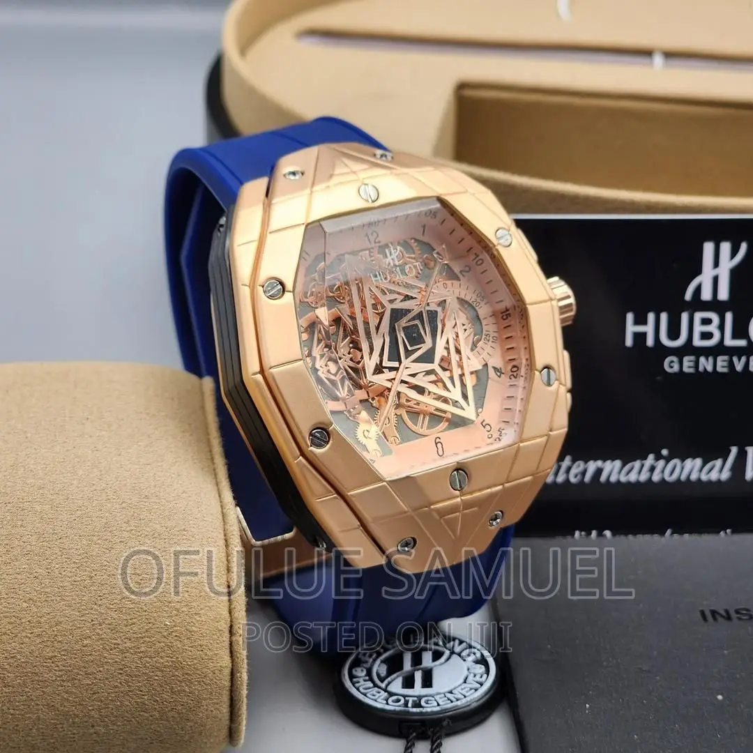 Rubber Strap Hublot Wristwatch