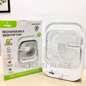 Iwin 8 Inches Table Fan Rechargeable