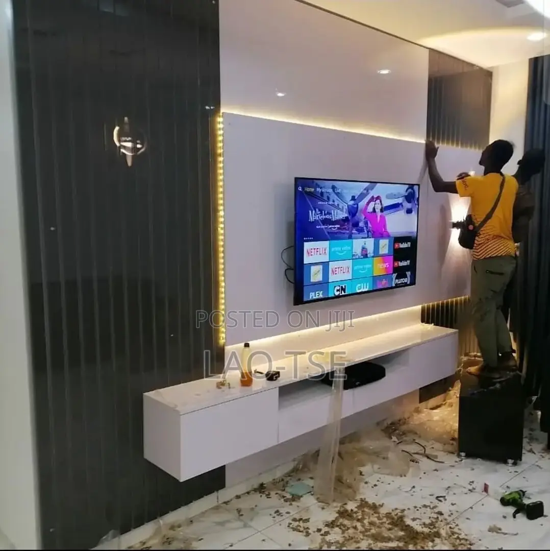 Be Spoke Tv Console. Minimalist Type Tv Console.