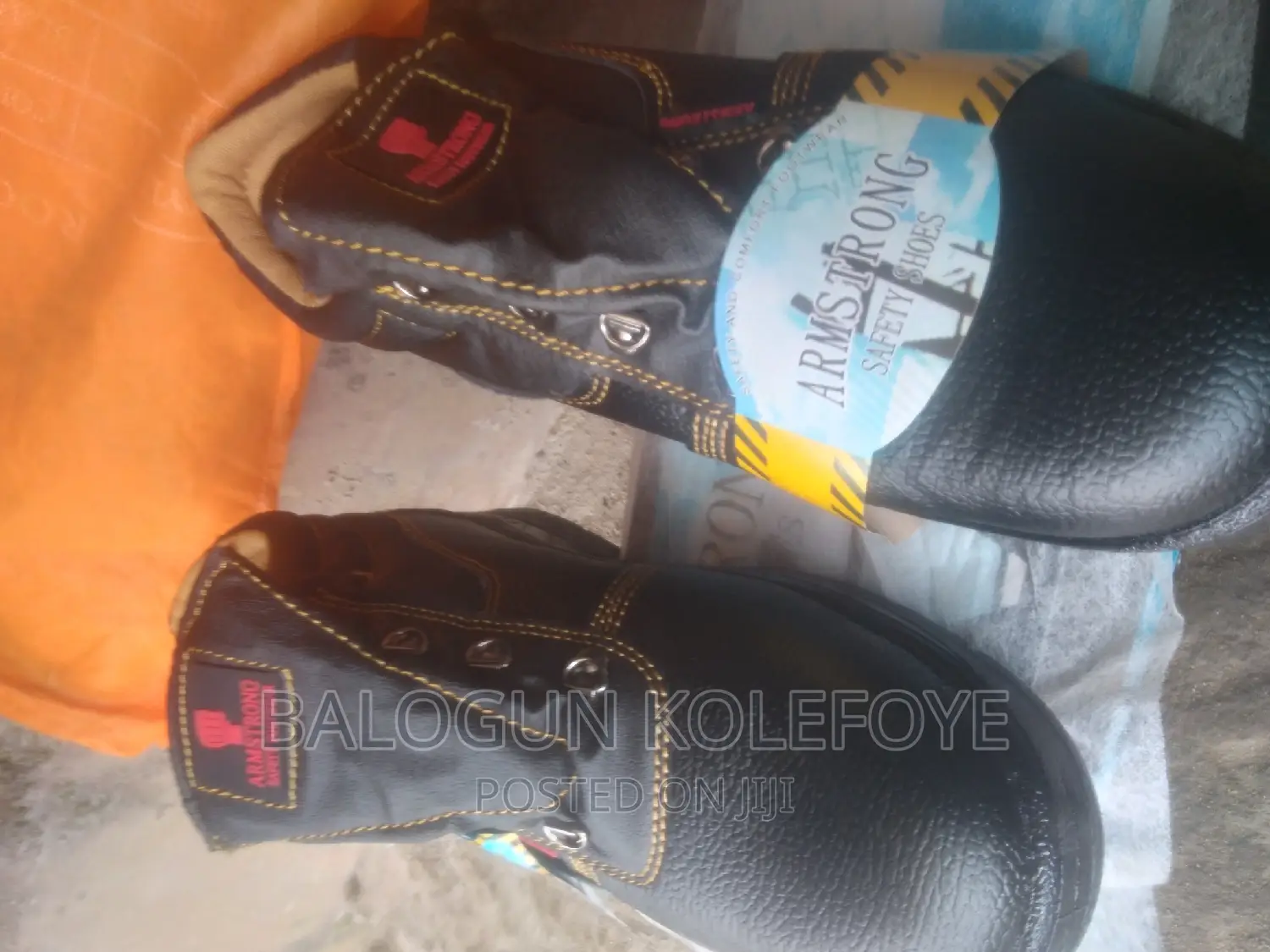 Safety Boot at Construction Site