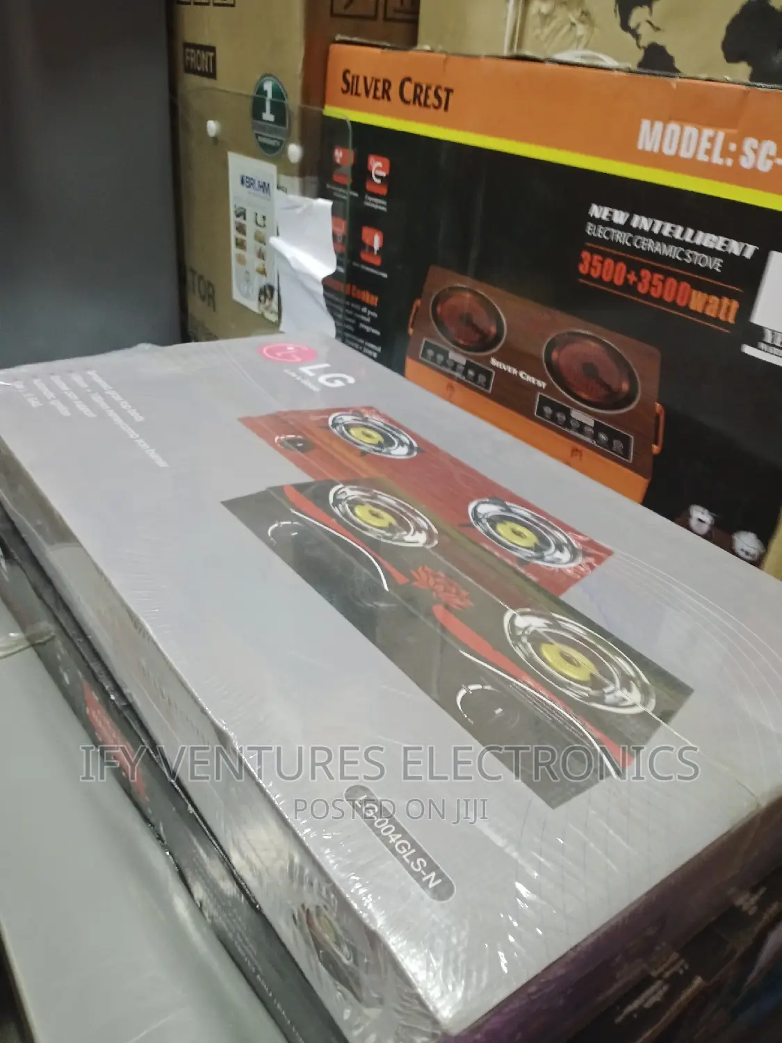 LG Table Gas, 2burner Glass Top With Auto Ignition
