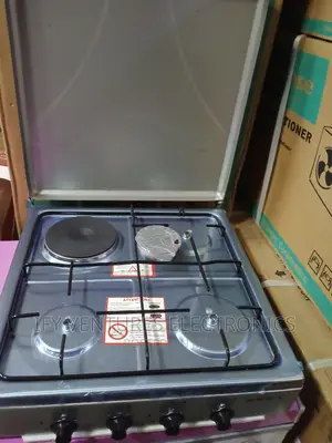 Maxi 3burner Gas and 1electric Cooker Table Gas, Stainless