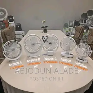 Iwin 8 Inches Table Fan Rechargeable
