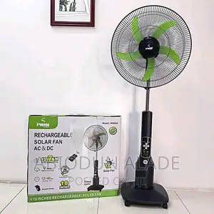 18 Inches Rechargeable Solar Fan