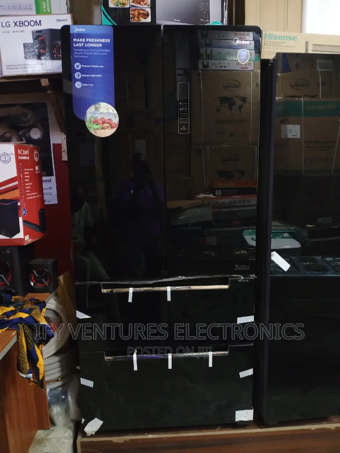 Midea Side by Side Fridge With French Doors.500 Liters.