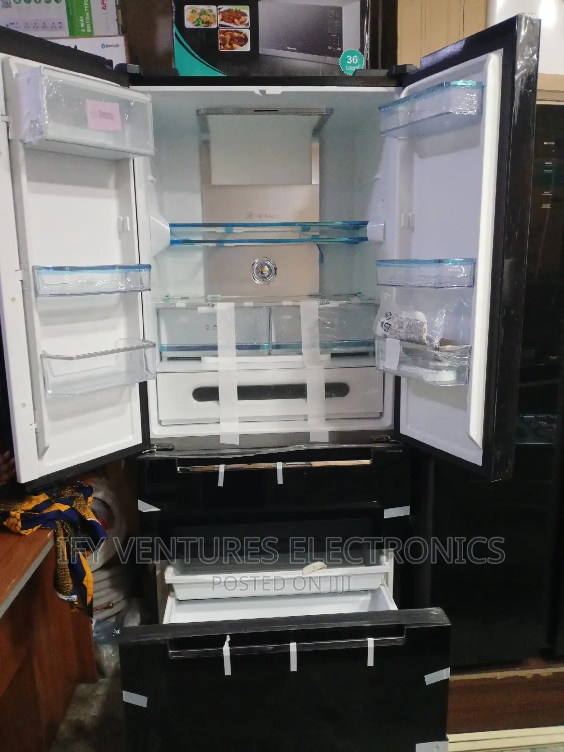 Midea Side by Side Fridge With French Doors.500 Liters.