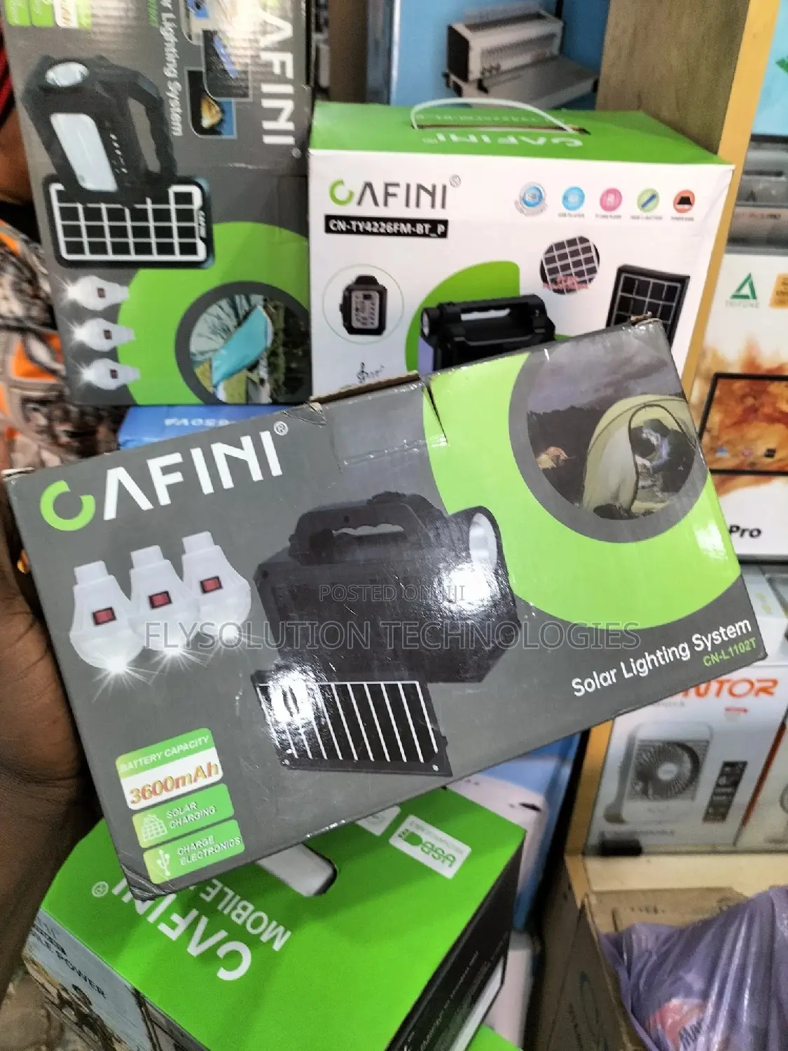 Cafini Solar Portable Energy KIT (3600 Mah)