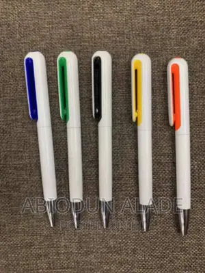 50 Pieces White Customizable Pen