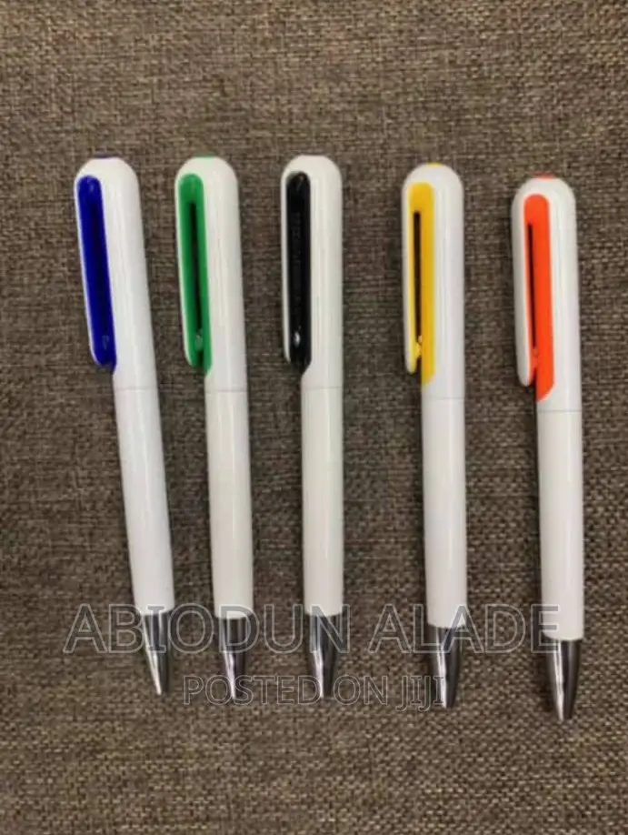 50 Pieces White Customizable Pen