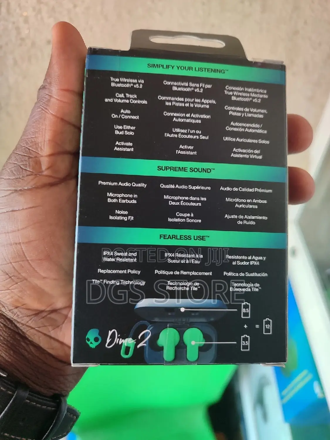 Skullcandy Dime 2 Bluetooth Earbuds