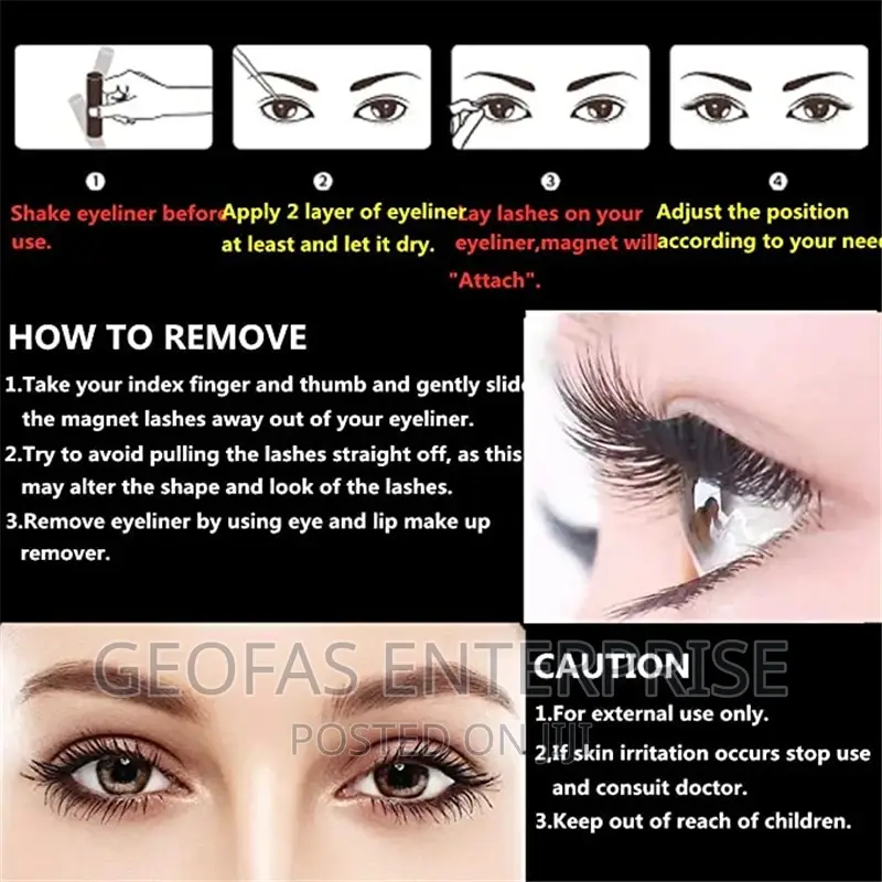 Magnetic Eyelashes Extra Long Thick Mink Eye Lashes