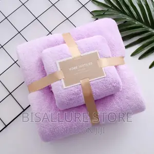 2 in 1 Plain Bath and Face Towel