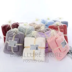 2 in 1 Plain Bath and Face Towel