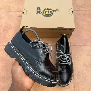Dr. Martens 1461 Bex White Double Stitch Leather Shoes