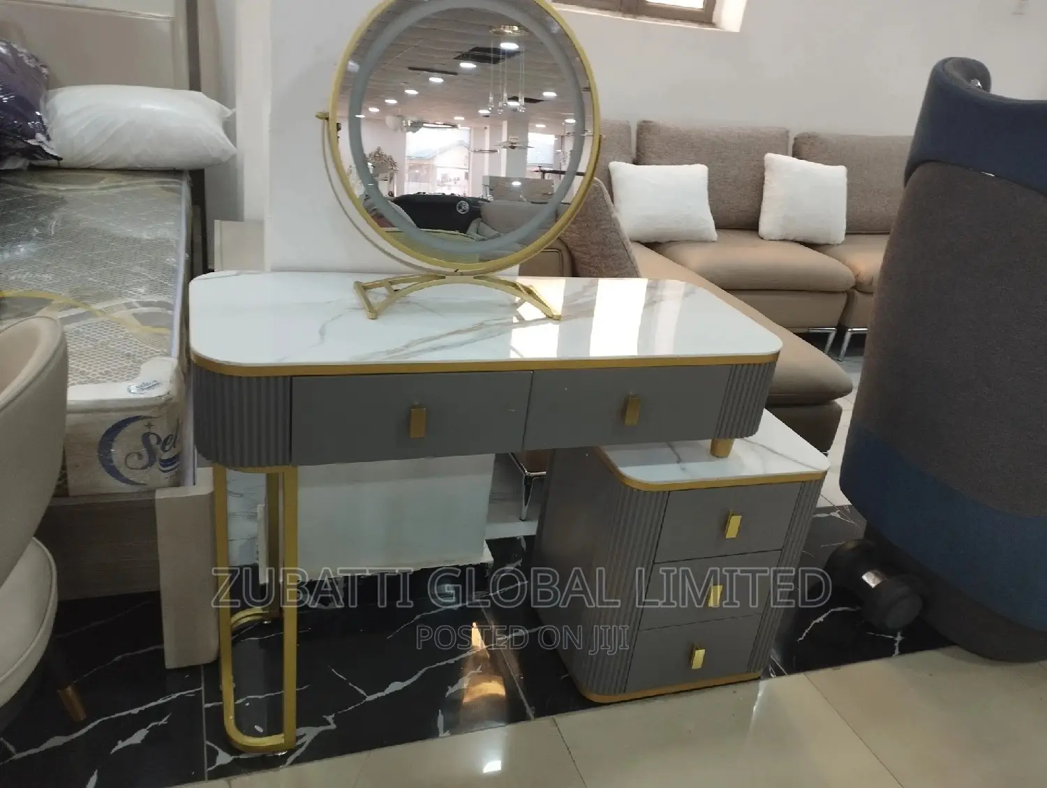Bedroom Dressing Mirror With Nordic Light