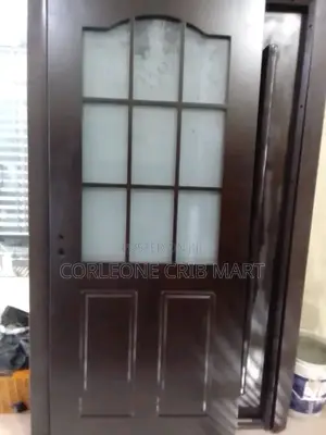 French Design Glass Wooden Door