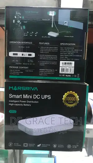 Marsriva Smart Mini Dc Ups - 10000mah