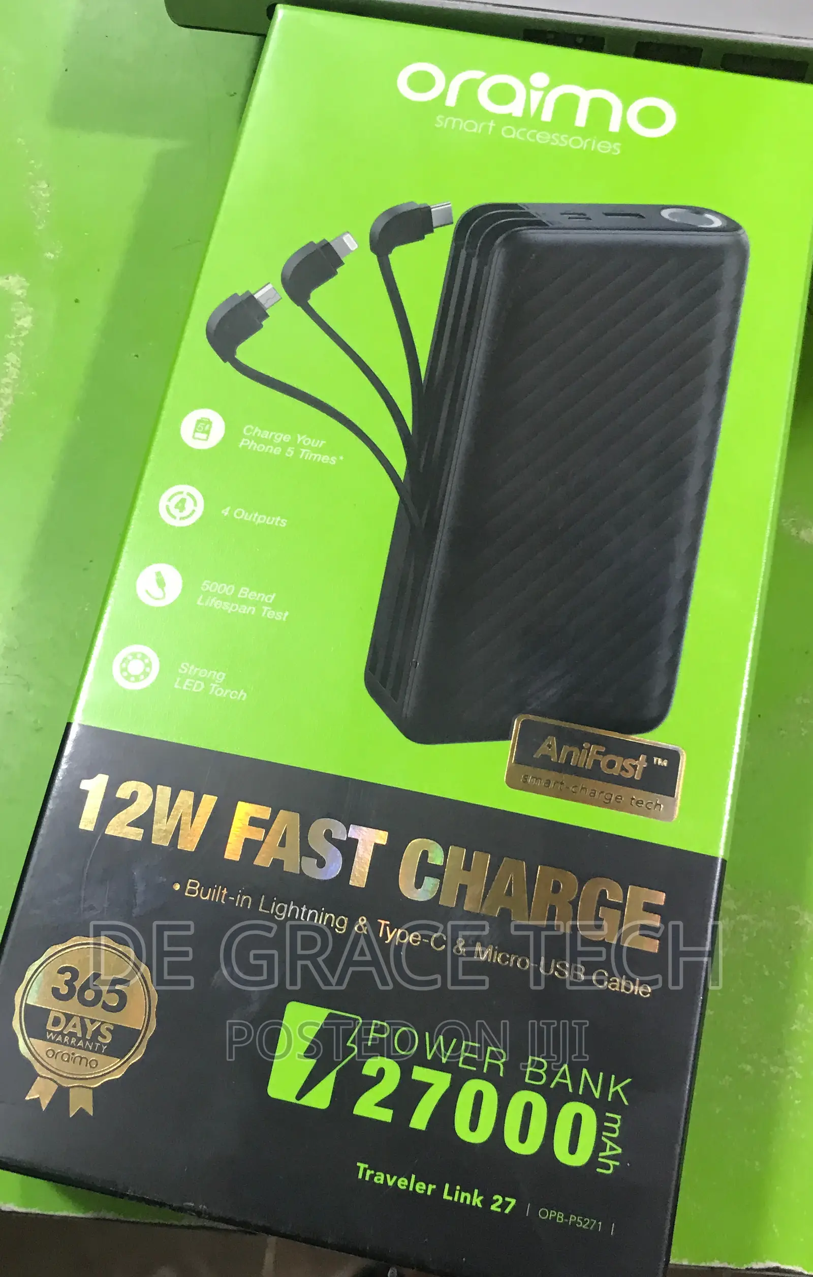 Oraimo 27000mah Massive Power Charing Bank Traveller 3 Byte