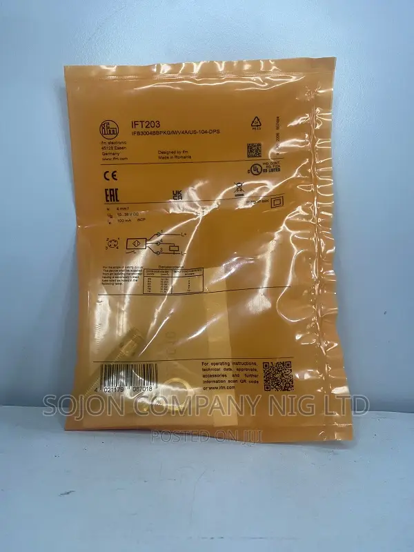 Ift203 Inductive Sensor Ifm 10-36vdc 100ma 4mm