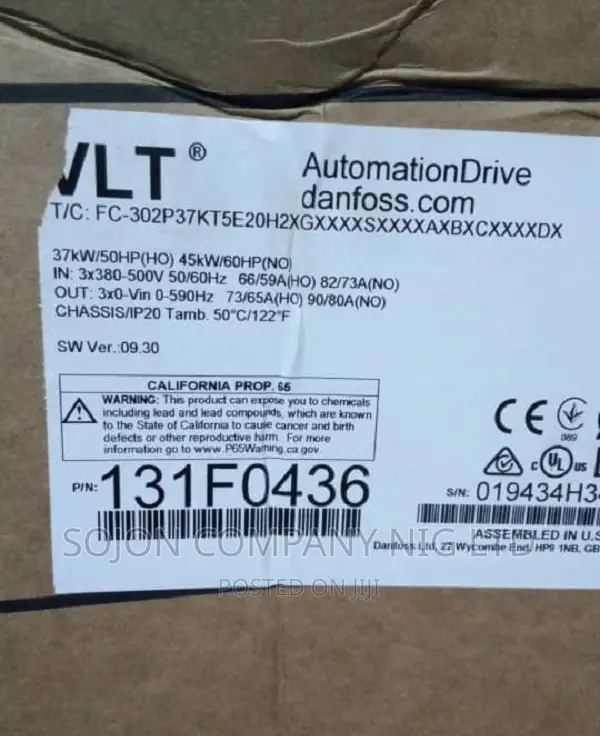 131F0436 Danfoss VLT Automation Drive - Sojon Company Nig Ltd Price: ₦ ...