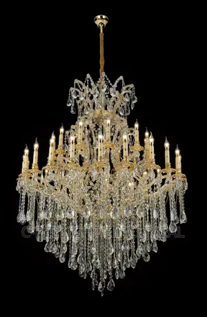 Original Gold Chandelier Light by 1400mm