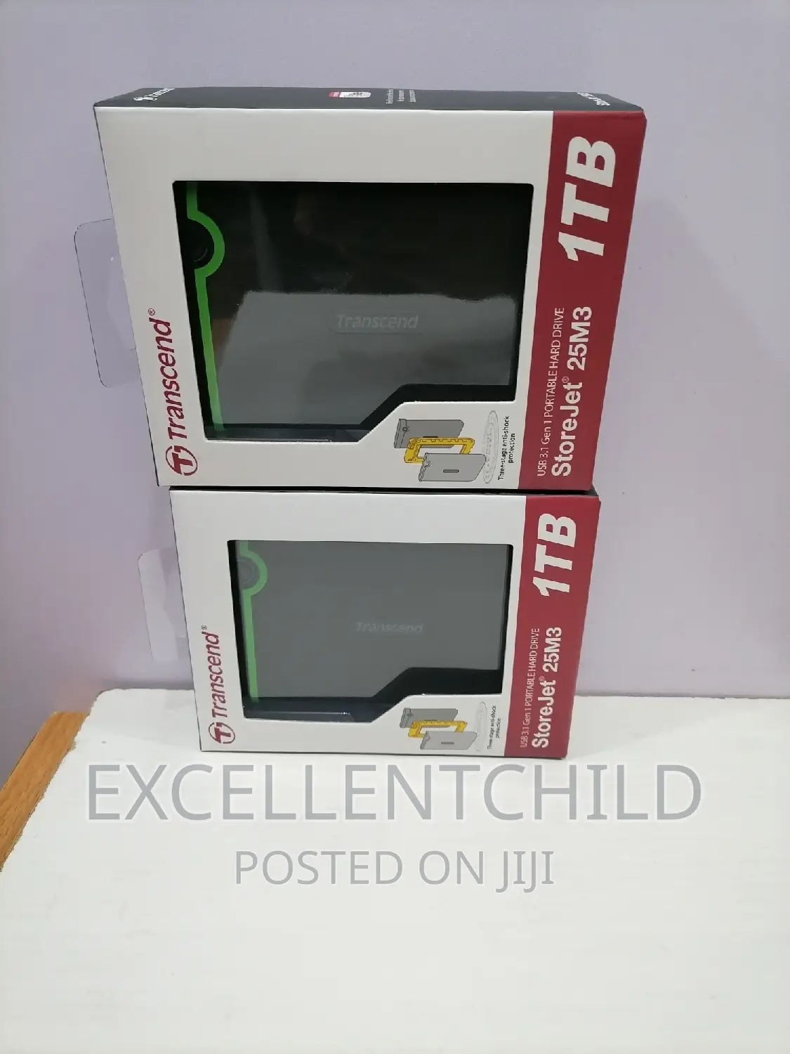 Transcend 1tb Portable Hard Drive Storejet 25m3