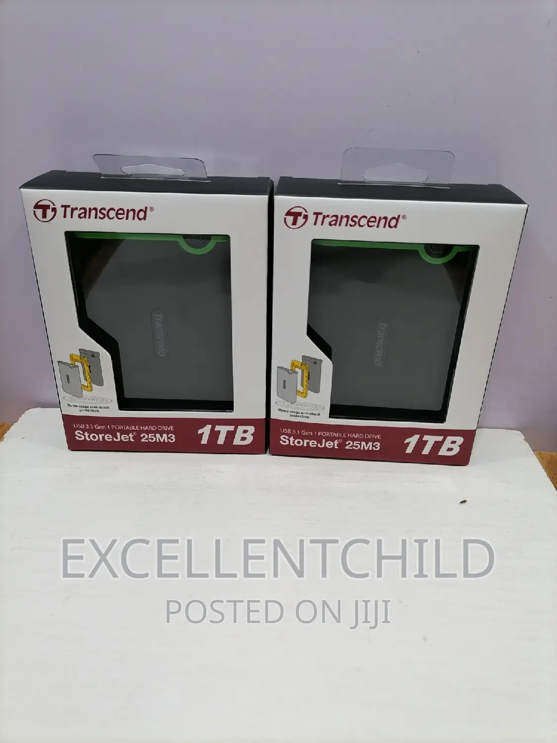 Transcend 1tb Portable Hard Drive Storejet 25m3