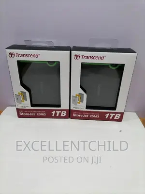 Transcend 1tb Portable Hard Drive Storejet 25m3