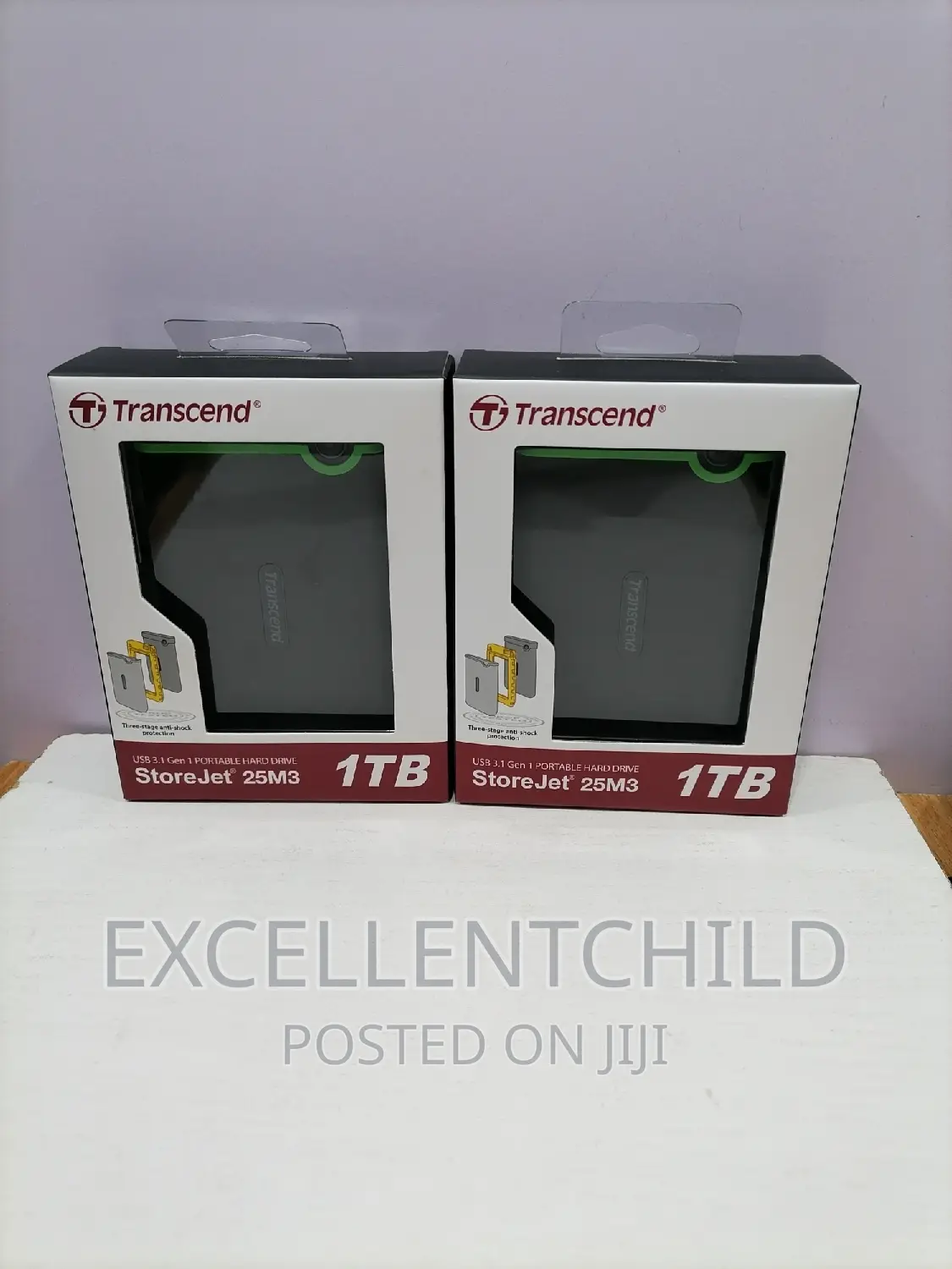 Transcend 1tb Portable Hard Drive Storejet 25m3