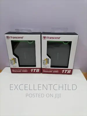 Transcend 1tb Portable Hard Drive Storejet 25m3