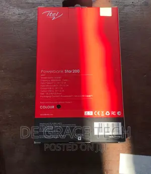 Itel 20000mah Dual Input Dual Output (Fast Charging) Power