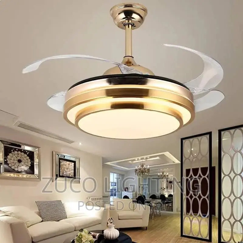 Modern LED Chandelier With Ceilings Fans in Lagos Island (Eko) Home