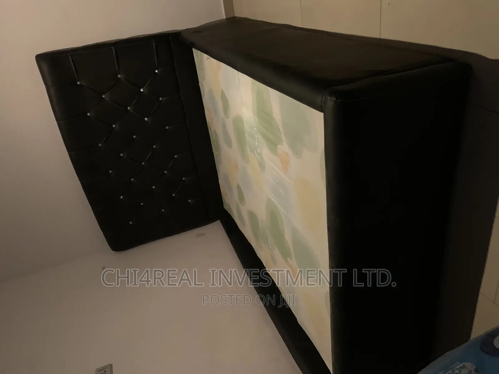 4.5 BY 6 Solid and Quality Leather Bedframe