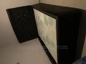 4.5 BY 6 Solid and Quality Leather Bedframe