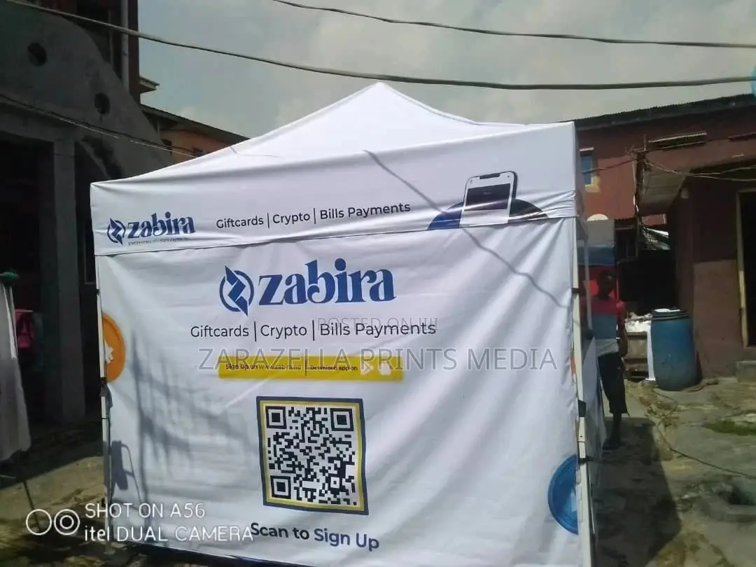 Fully Branded Collapsible Gazebo Production