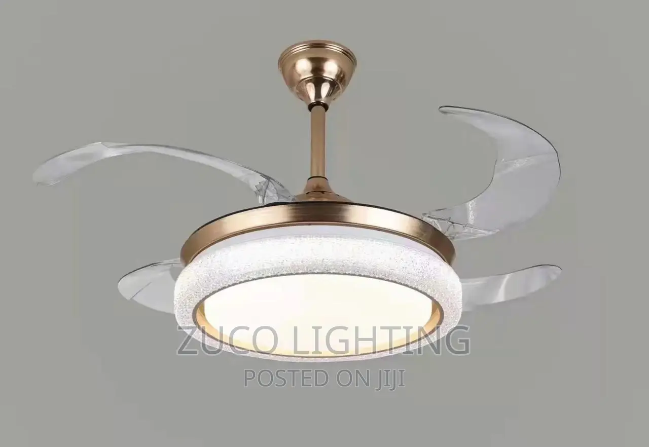 Modern Luxury LED Dropping Chandelier With Ceilings Fans in Lagos