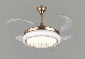 Modern Luxury LED Dropping Chandelier With Ceilings Fans
