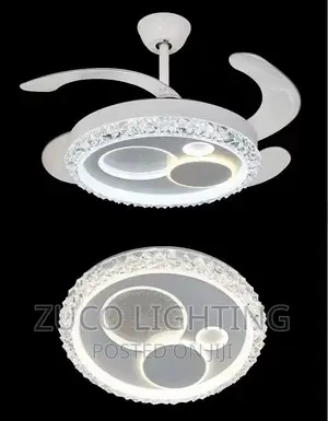 Modern Luxury LED Dropping Chandelier With Ceilings Fans