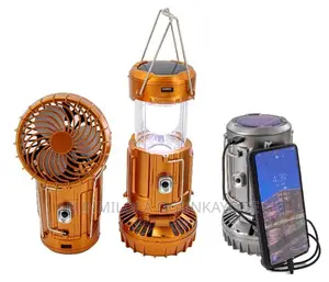 Rechargable Solar Light With Fan