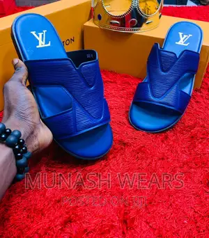 Louis Vuitton Leather Slipers