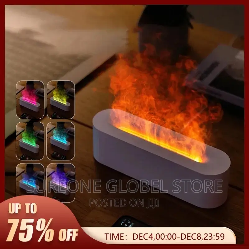 Newest RGB Flame Aroma Diffuser Humidifier USB