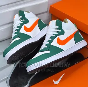 Original *Nike Court Borough Mid Whitegreen Men Women